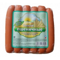 Сосиски Пшеничные "Пикантные" с копчёным сыром, 375 г.