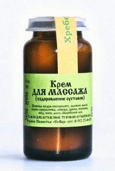 Крем для массажа (оздоровление суставов), 30 мл.