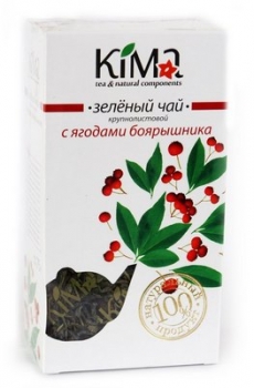Зелёный чай с ягодами боярышника (крупнолистовой), 75 г.